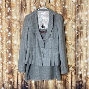 WHBM pleated skirt suit